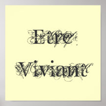 Etre Viviant Posters