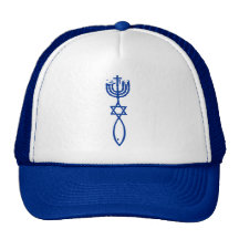 ETRT Menorah Star Ichthys Trucker Hat