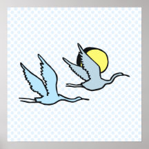 Etti & Etta Egret Print