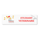 Etudiant vétérinaire ENVT_2 bumper stickers