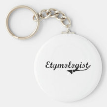 Etymologist Professional Job Key Chain