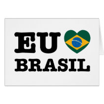Eu Amo Brasil Greeting Cards