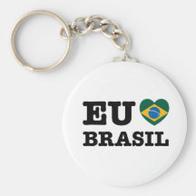 Eu Amo Brasil Key Chain