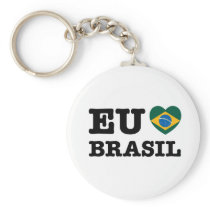 Eu Amo Brasil Key Chain