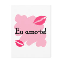 Eu amo-te - Portuguese I love you Postcards