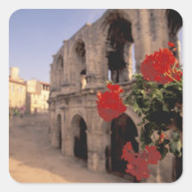 EU, France, Provence, Bouches, du, Rhone, 6 Square Sticker