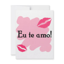 Eu te amo - Brazilian I love you Personalized Invite