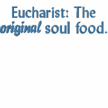 Eucharist: The Original Soul Food - Ebmrd Blu Embroidered Hoodie