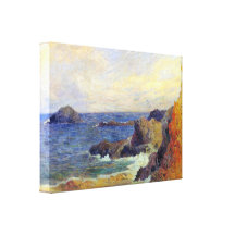 EugÃ¨ne Henri Paul Gauguin - Rocky Coast Gallery Wrap Canvas