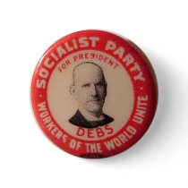 Eugene Debs reproduction pin
