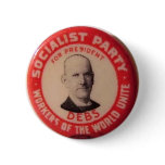 Eugene Debs reproduction pin buttons