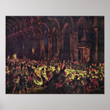 Eugene Delacroix - Murder of the Bishop of Liege Posters