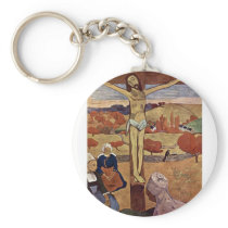 Eugène Henri Paul Gauguin - Yellow Christ Keychains