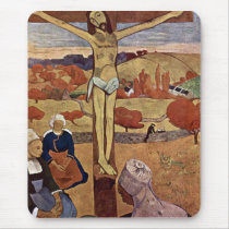 Eugène Henri Paul Gauguin - Yellow Christ Mousemat
