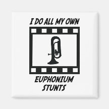 Euphonium Stunts Fridge Magnet