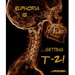 "Euphoria is..." shirt (brown/gold, front design)