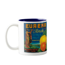 Eureka Florida Citrus Fruit Coffee Mugs