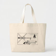 Eurocopter-Super-Puma-SA-33 Tote Bags