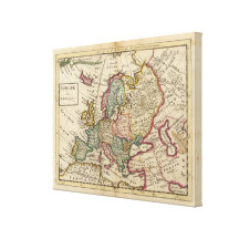 Europe 6 stretched canvas print