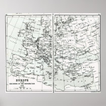 Europe, at the start of the Reformation Poster