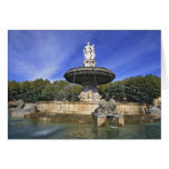 Europe, France, Aix-en-Provence. Fontaine de Greeting Cards