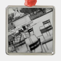 Europe, France, Paris. Chairs, Jardin du Christmas Ornaments