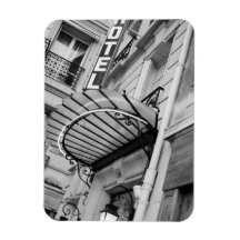 Europe, France, Paris. Detail of Left Bank hotel Flexible Magnet