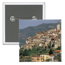 Europe, Italy, Liguria, Apricale. Riviera Di Buttons