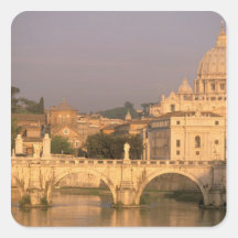 Europe, Italy, Rome, The Vatican. Basilica San Square Stickers