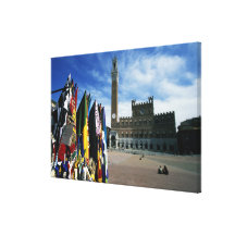 Europe, Italy, Tuscany, Siena. Piazza del Stretched Canvas Print