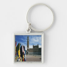 Europe, Italy, Tuscany, Siena. Piazza del Key Chain
