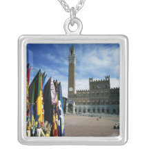 Europe, Italy, Tuscany, Siena. Piazza del Custom Necklace