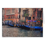 Europe, Italy, Venice, gondolas in canal Greeting Card