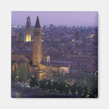 Europe, Italy, Verona, View from the Castel S. Magnets