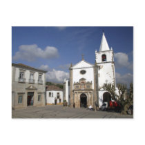 Europe, Portugal, Obidos. Santa Maria Church in