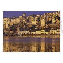 Europe, Spain, Balearics, Menorca, Mao. Dawn Cards