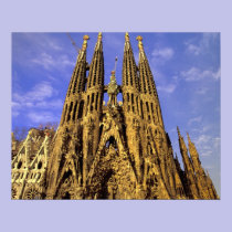 Europe, Spain, Barcelona, Sagrada Familia posters