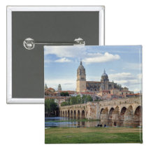 Europe, Spain, Salamanca. The Roman bridge over Pins