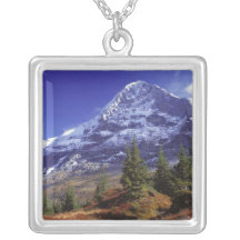 Europe, Switzerland, Eiger. Fall colours abound Personalised Necklace