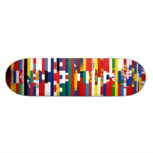 European Flags Skateboard
