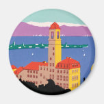 European Lake Poster Refrigerator Magnet