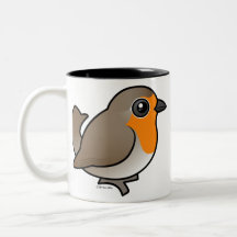 European Robin Coffee Mugs