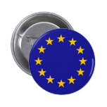 European Union Flag Pinback Button
