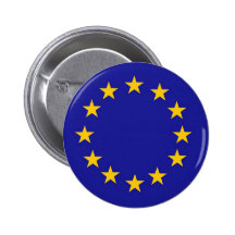 European Union Flag Pinback Button
