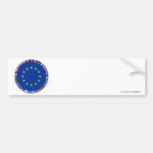 European Union Flags Bumper Sticker