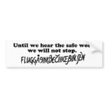 Eurotrip safe word bumper stickers