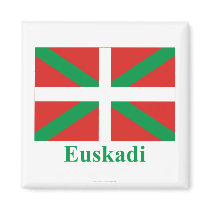 Euskadi (País Vasco) flag with name