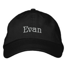 EVAN Name Designer Cap Embroidered Baseball Caps
