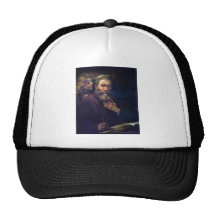 Evangelist Mathew and the Angel by Rembrandt Trucker Hats