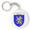 Evans Coat of Arms/Family Crest (Wales) keychains